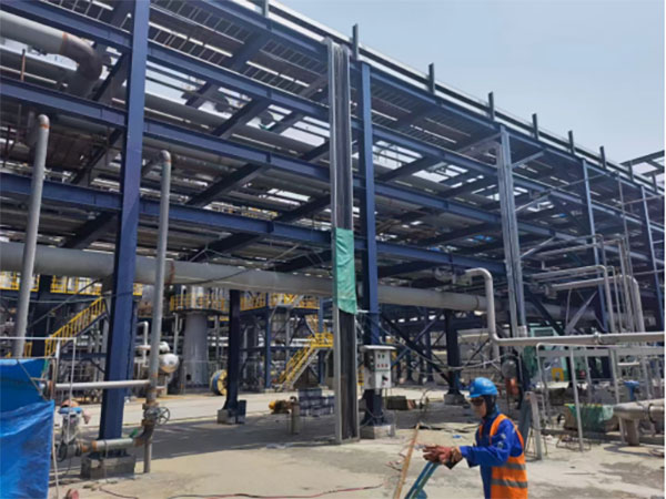 Steel structure pipe gallery