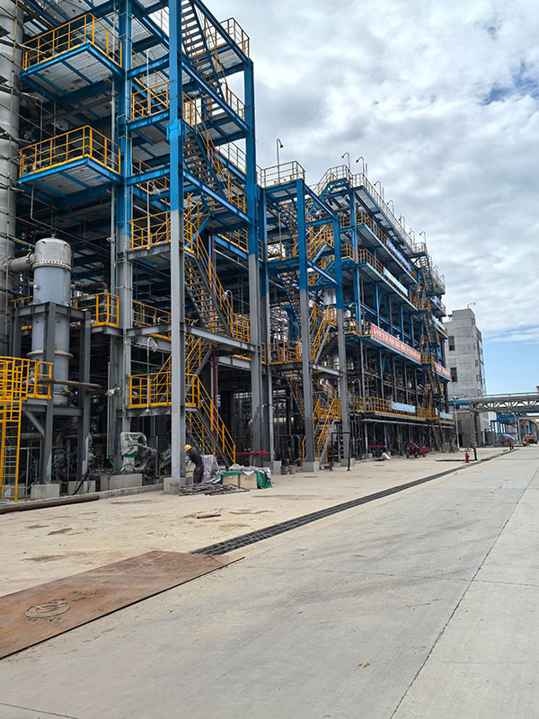 Steel structure pipe gallery